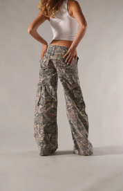 Harper Monroe | Camouflage Cargo Trousers For Women