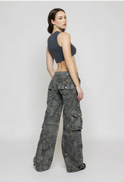 Harper Monroe | Camouflage Cargo Trousers For Women