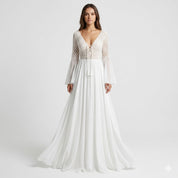 Arabella Voclaire | Bohemian Lace Maxi Wedding Dress