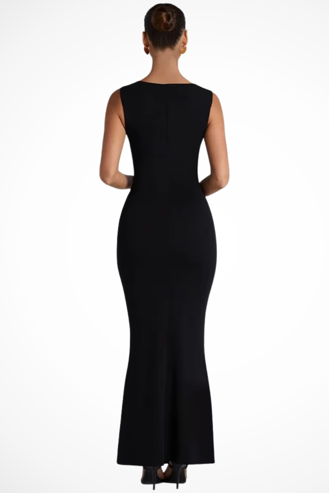 Marguerite Vosselair | Burgundy Square Neck Bodycon Maxi Dress