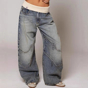 Sienna Laurent | Vintage Wide Leg Jeans For Women