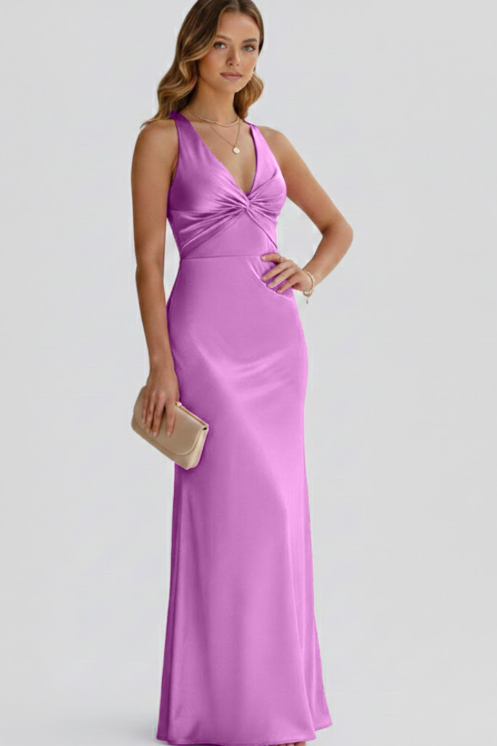 Elena Rossi | Elegant Yellow Maxi Dress For Women