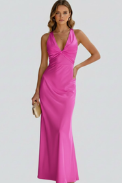 Elena Rossi | Elegant Yellow Maxi Dress For Women