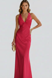 Elena Rossi | Elegant Yellow Maxi Dress For Women