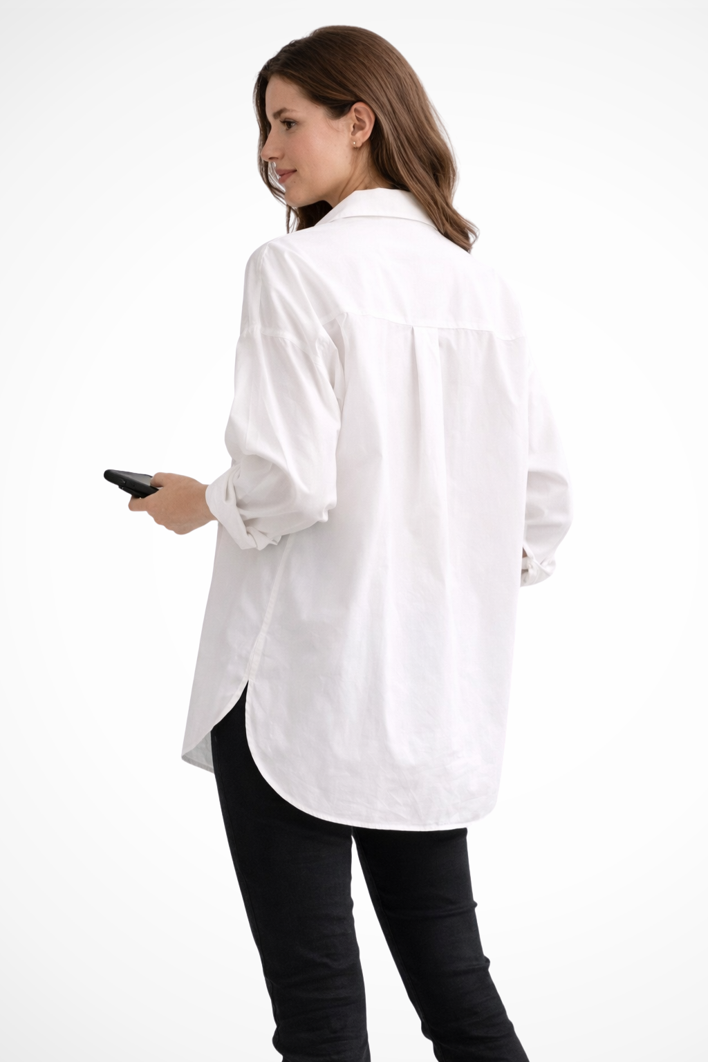 Elaine Drummond | Oversized White Cotton Shirt for Women