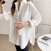 Elaine Drummond | Oversized White Cotton Shirt for Women