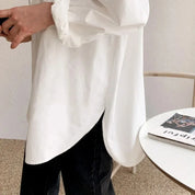 Elaine Drummond | Oversized White Cotton Shirt for Women