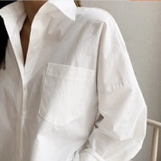 Elaine Drummond | Oversized White Cotton Shirt for Women