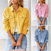 Tiffany | Women's Longsleeve Light-Wash Denim Jacket