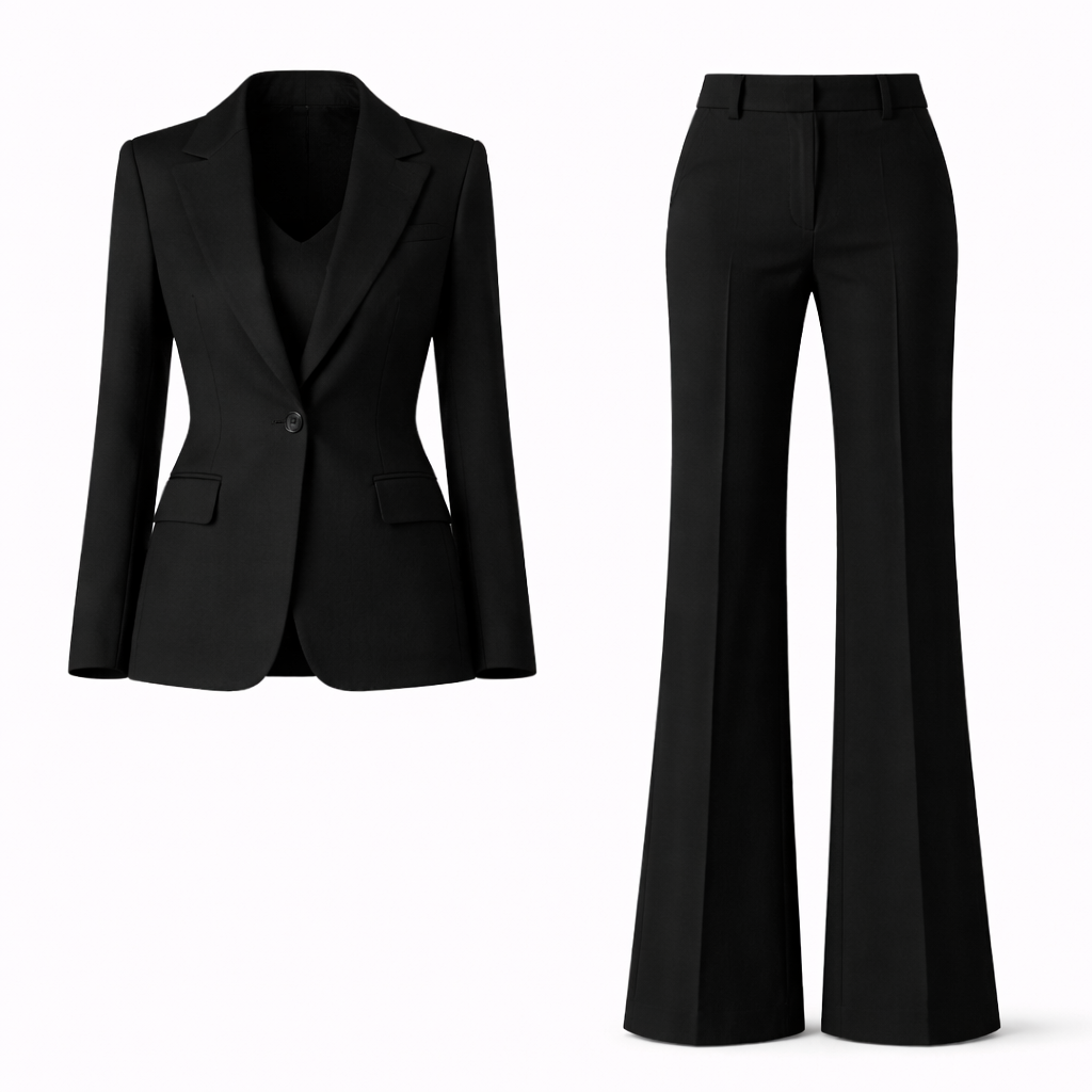 Valentina Moreau | Tailored Navy Pantsuit Set For Women