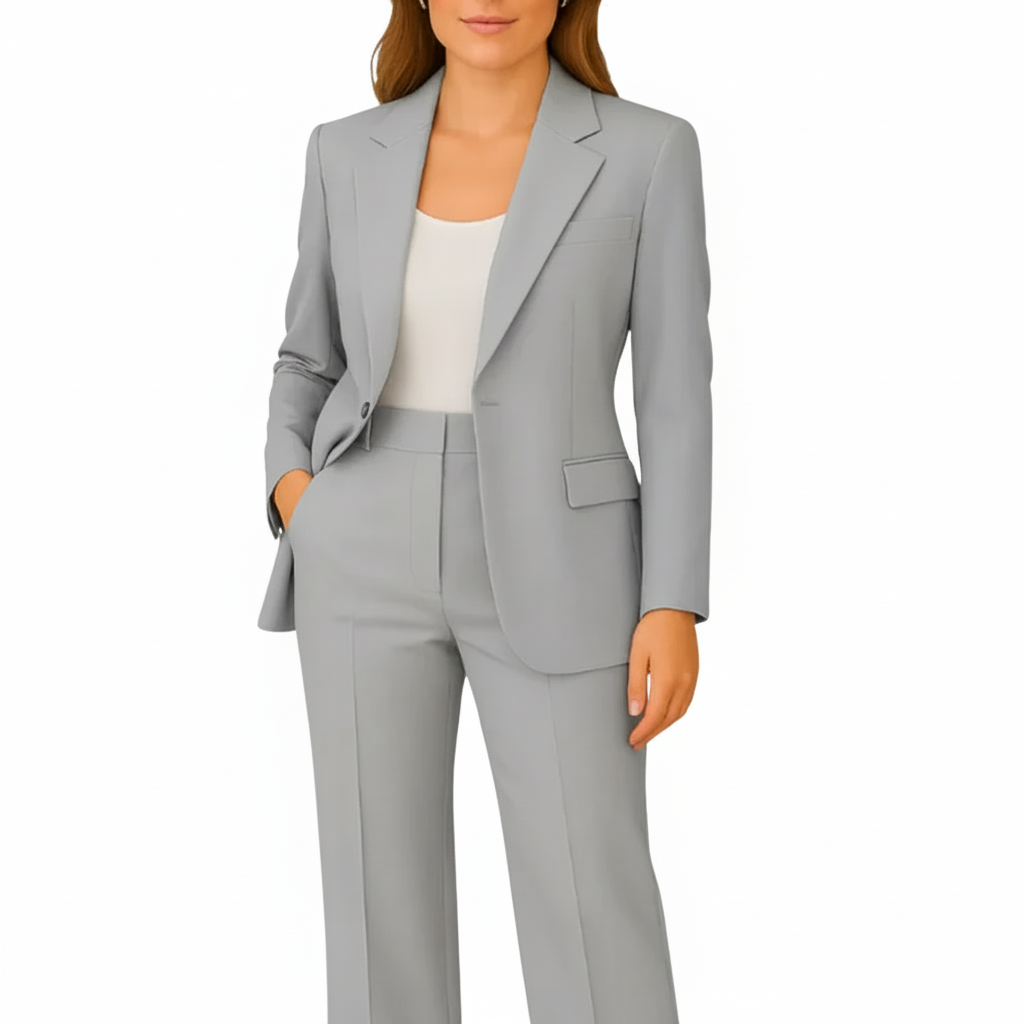 Valentina Moreau | Tailored Navy Pantsuit Set For Women