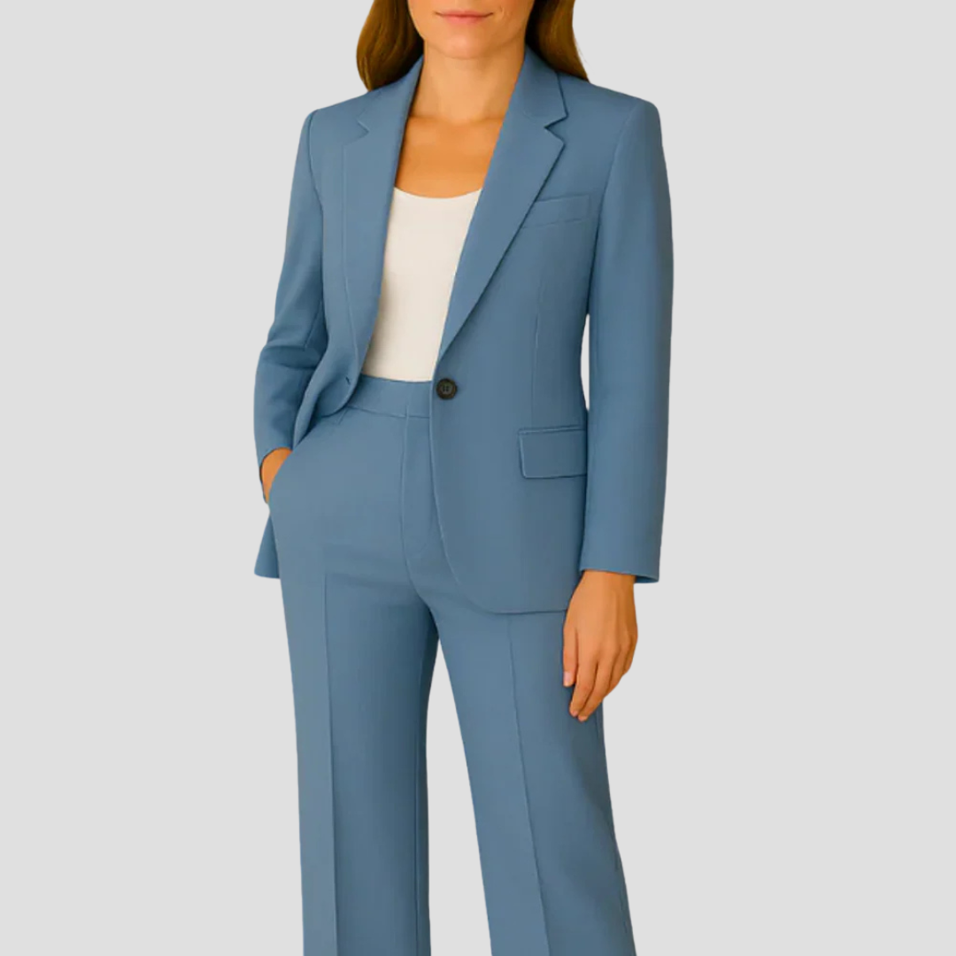 Valentina Moreau | Tailored Navy Pantsuit Set For Women