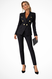 Genevieve Rosamond | Black Double-Breasted Suit Set for Women
