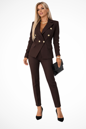 Genevieve Rosamond | Black Double-Breasted Suit Set for Women