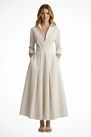 Vivienne Laurent | Elegant White Maxi Dress For Women