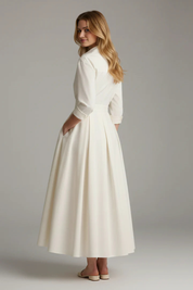 Vivienne Laurent | Elegant White Maxi Dress For Women