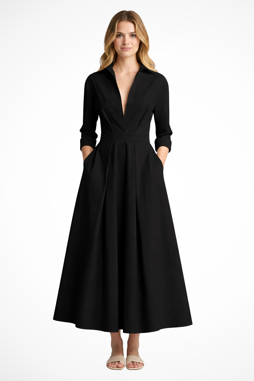 Vivienne Laurent | Elegant White Maxi Dress For Women