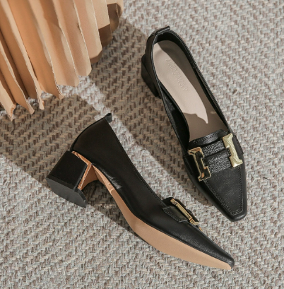 Jessica Gibbs | Casual Block Heel Loafers For Women