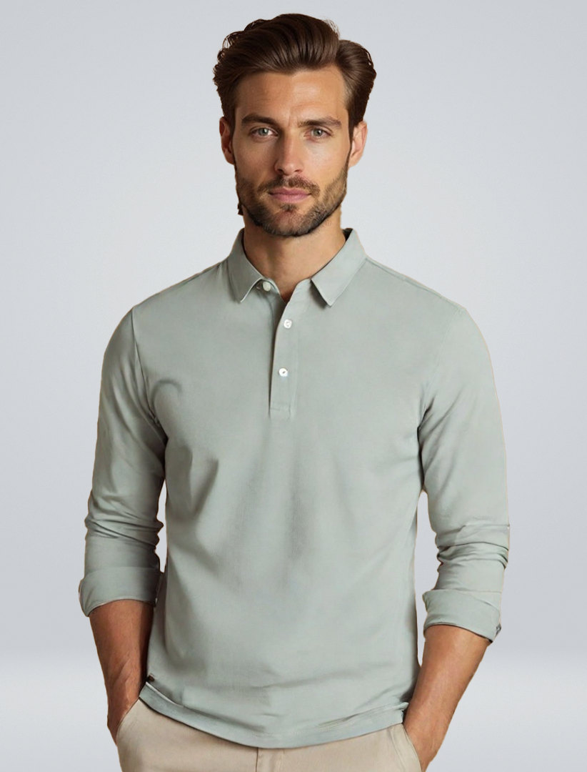 Lucas Bennett | Classic Long Sleeve Polo Shirt