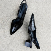 Stephanie Meeks | Croc Slingback Pumps For Women