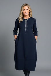 Charlotte Sinclair | Casual Pocket Midi Dress For Women