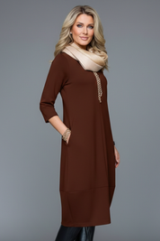 Charlotte Sinclair | Casual Pocket Midi Dress For Women