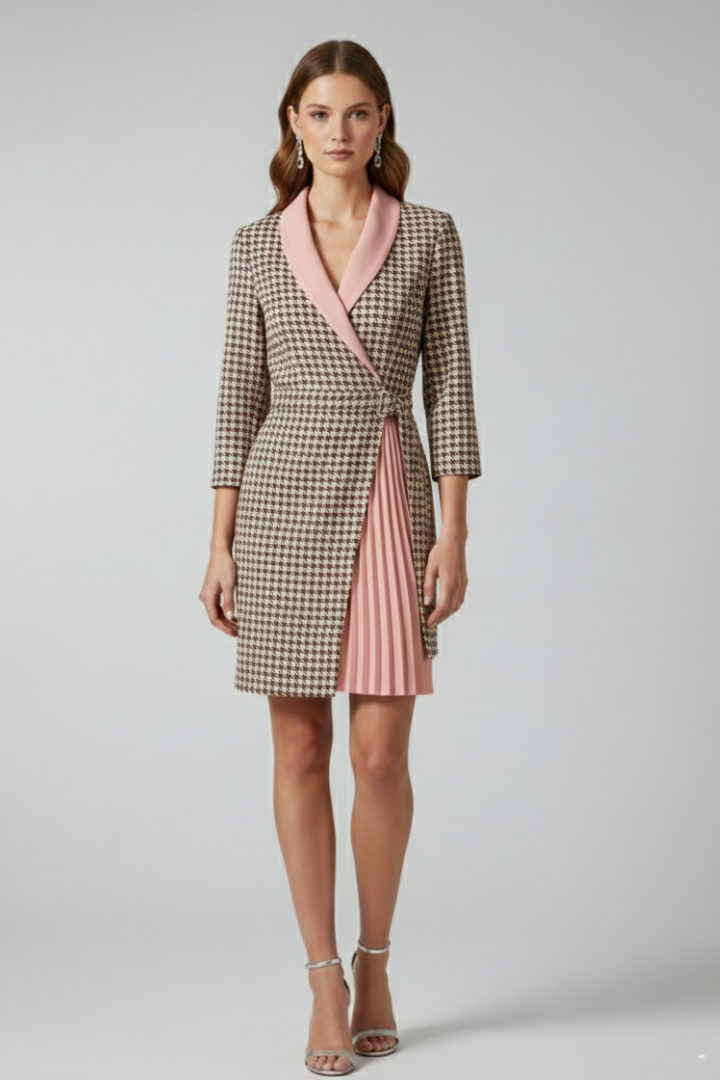 Sophia Laurent | Pink Blazer Dress For Women