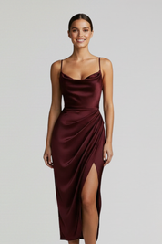 Valentina Rossi | Emerald Satin Cocktail Dress For Women