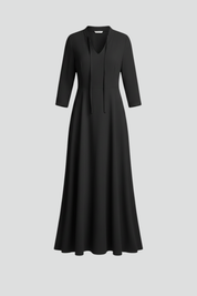 Seraphina Laurent | Elegant Black Maxi Dress For Women