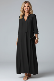 Seraphina Laurent | Elegant Black Maxi Dress For Women