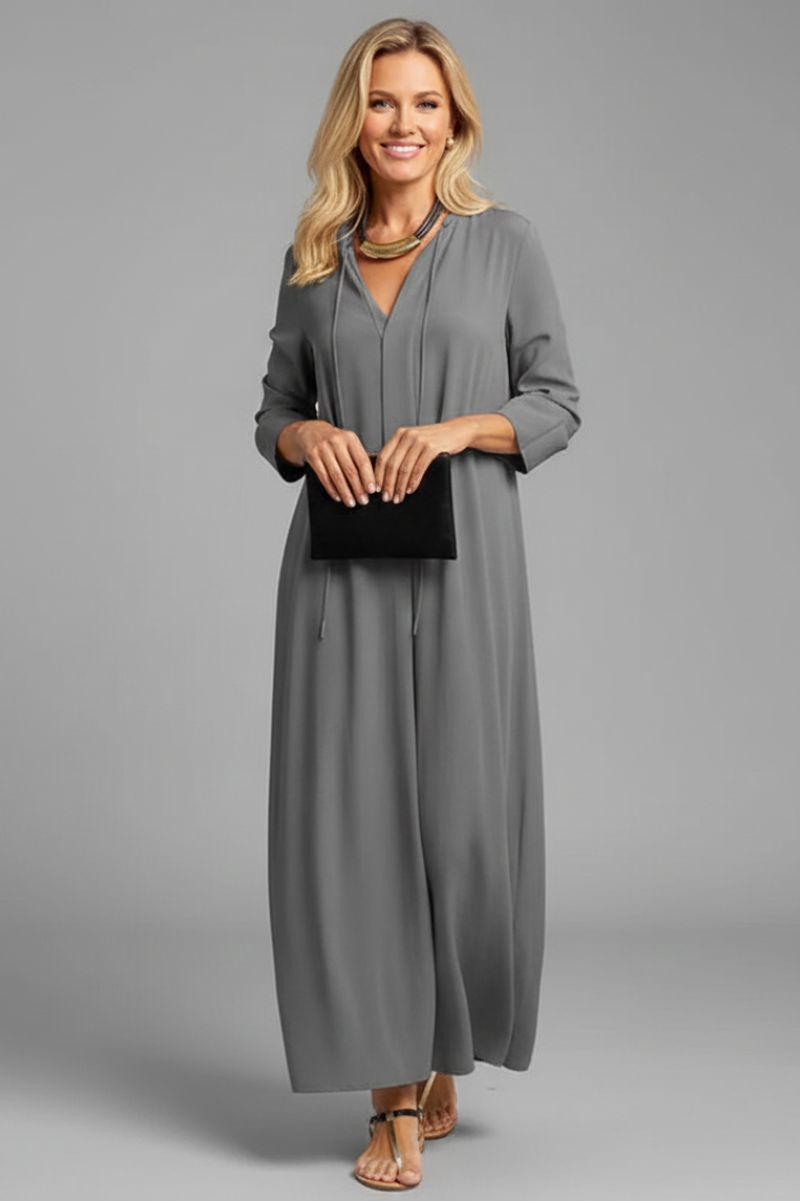 Seraphina Laurent | Elegant Black Maxi Dress For Women