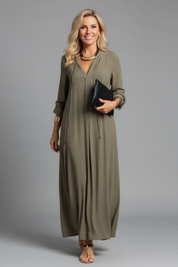 Seraphina Laurent | Elegant Black Maxi Dress For Women