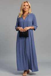Seraphina Laurent | Elegant Black Maxi Dress For Women