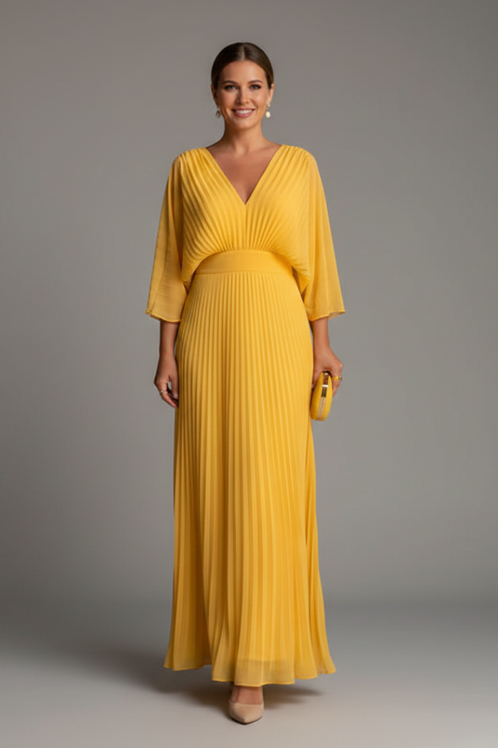 Sophia Bellini | Pleated Maxi Dress For Women
