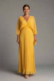 Sophia Bellini | Pleated Maxi Dress For Women