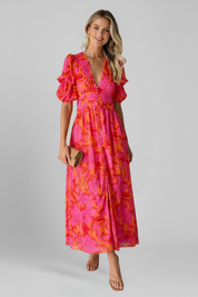 Isla Beaumont | Vibrant Floral Maxi Dress For Women