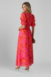 Isla Beaumont | Vibrant Floral Maxi Dress For Women