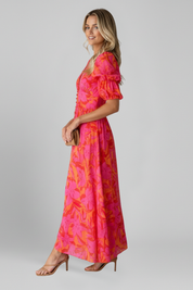 Isla Beaumont | Vibrant Floral Maxi Dress For Women