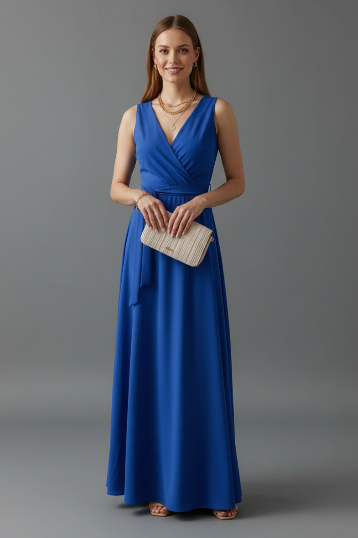 Isabella Laurent | Red Maxi Dress For Women