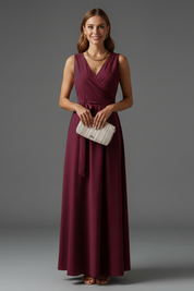 Isabella Laurent | Red Maxi Dress For Women