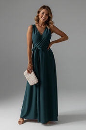 Isabella Laurent | Red Maxi Dress For Women