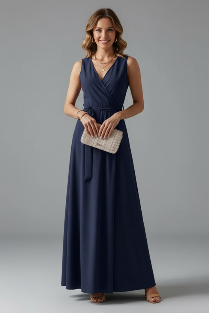 Isabella Laurent | Red Maxi Dress For Women