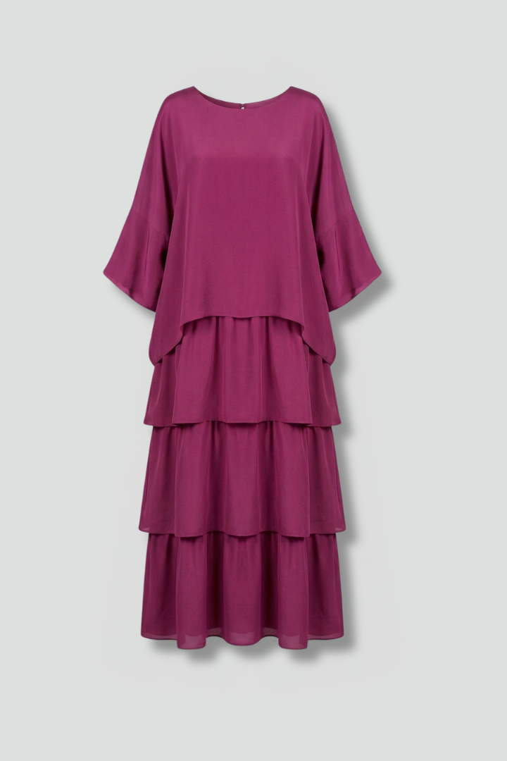Genevieve Hartwell | Tiered Chiffon Maxi Dress For Women