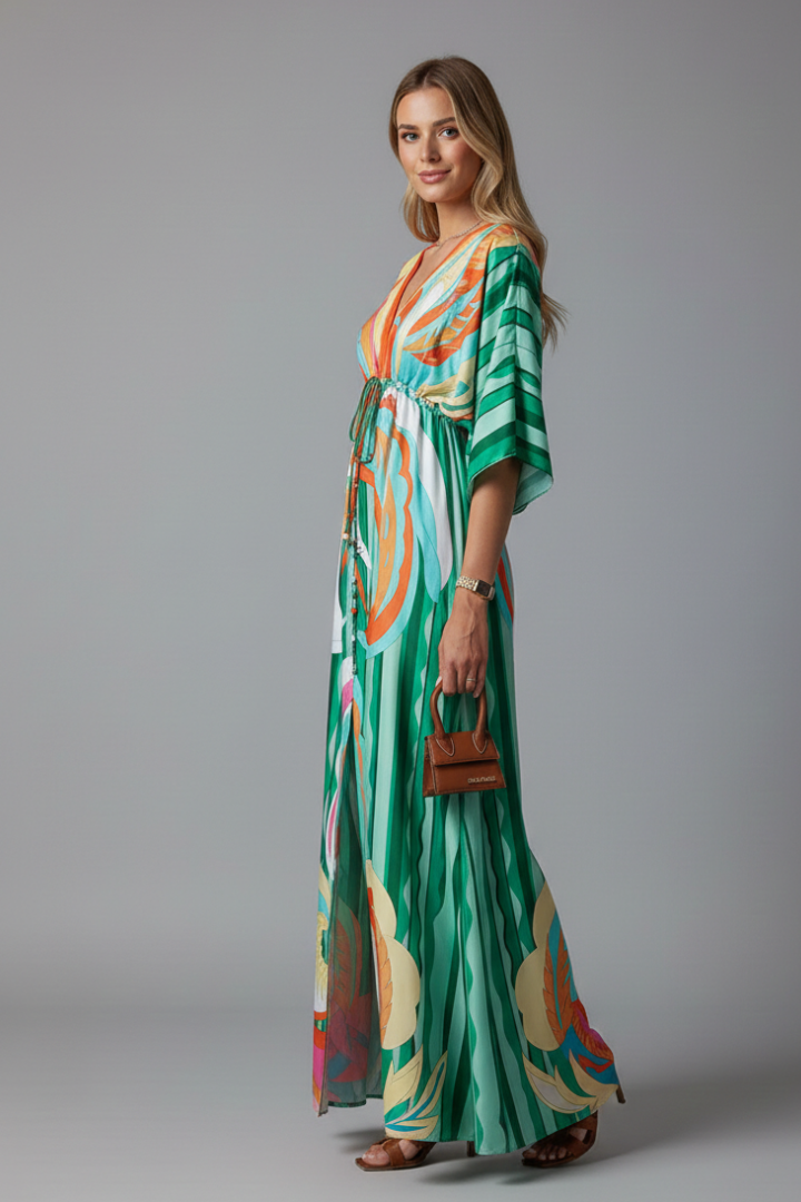 Valentina Moreau | Bohemian Resort Maxi Dress For Women