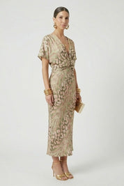 Genevieve Moretti | Printed Midi Cocktail Dress For Women