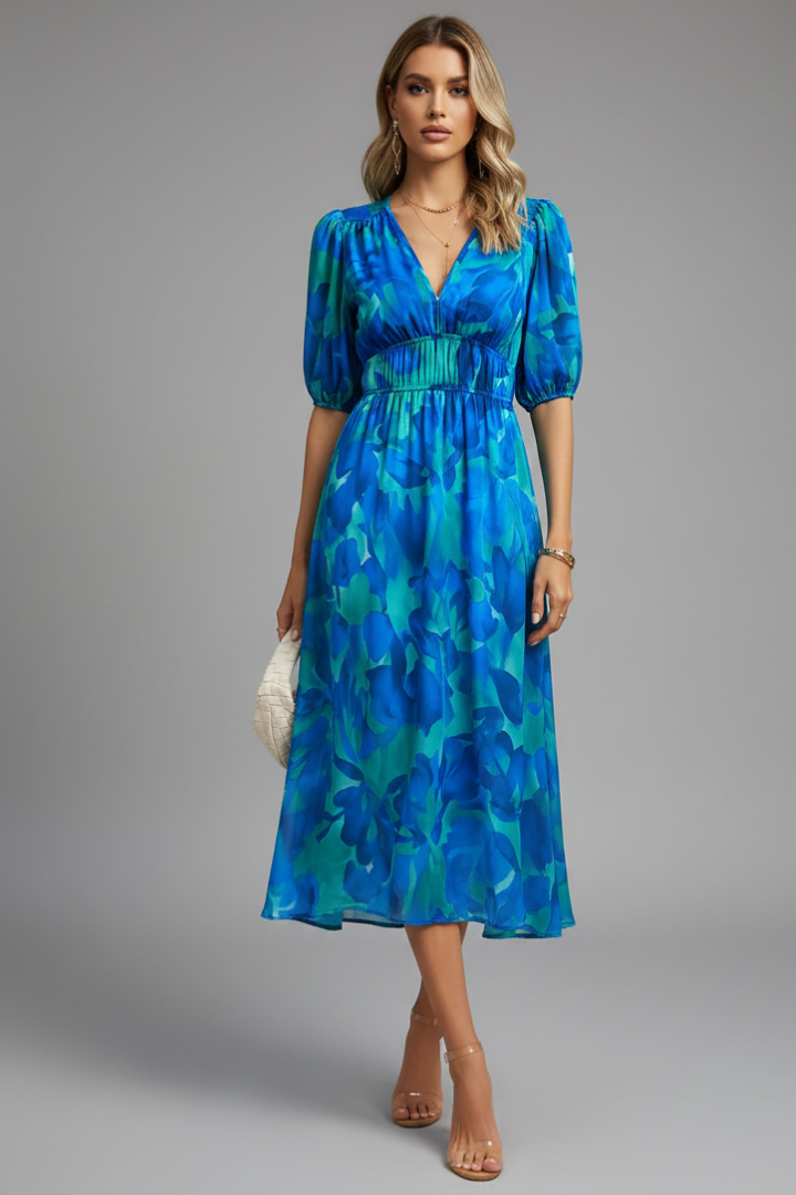 Elodie Sinclair | Floral Midi Dress For Women