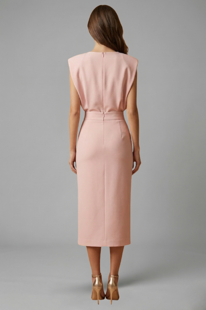 Elena Moretti | Elegant Midi Dress For Women