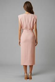 Elena Moretti | Elegant Midi Dress For Women