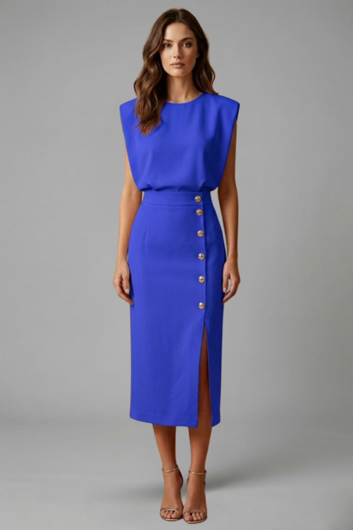 Elena Moretti | Elegant Midi Dress For Women