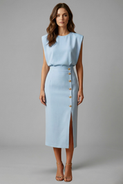 Elena Moretti | Elegant Midi Dress For Women